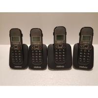 Telefone Sem Fio Intelbras Ts 5120 Preto + 03 Ramais Ts5121 comprar usado  Brasil 
