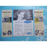 Propaganda Vintage (kit 3 ) Creme Dental Eucalol/ Phillips comprar usado  Brasil 