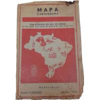 Mapa Cartograma Dos Estado Do Sul Do Brasil Edição 1964. comprar usado  Brasil 