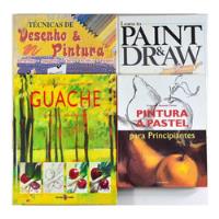 Lote - Livros S/ Técnicas Pintura - Pastel Aquarela Desenho comprar usado  Brasil 