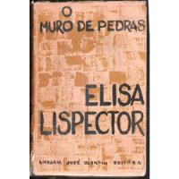 O Muro De Pedras - Elisa Lispector 1095n comprar usado  Brasil 