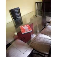 mesa de vidro temperado com cavaletes madeira mac comprar usado  Brasil 