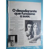 Propaganda Vintage. Odorono O Desodorante Que Funciona A Suo comprar usado  Brasil 