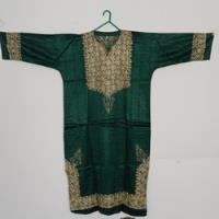 Vestido Longo Bordado Da Síria - Verde comprar usado  Brasil 