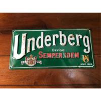 Placa Antiga Bebida Underberg (brasilberg) Em Metal comprar usado  Brasil 