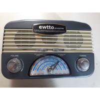 Rádio Retrô Ewtto Et-r2074b - Não Está Ligando!, usado comprar usado  Brasil 