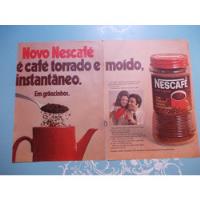 Propaganda Vintage. Nescafé É Café Torrado E Moído, Instantâ comprar usado  Brasil 
