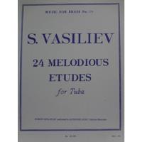Partitura Tuba 24 Melodious Etudes For Tuba Sergei Vasilyev comprar usado  Brasil 