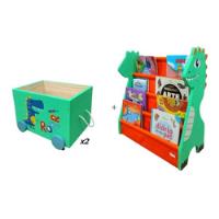 Kit Infantil, Rack Para Livros + Caixote Toy Box Organizador comprar usado  Brasil 