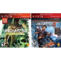 Jogos Uncharted 1 E 2 Playstation 3 Ps3 Original Mídia Físic comprar usado  Brasil 