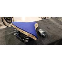 Selim Banco Mola Couro Sueco Caloi Monark Bicicleta Aro Azul comprar usado  Brasil 