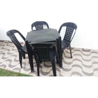 conjunto mesa cadeira plastico comprar usado  Brasil 