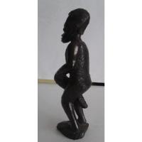 D4654 - Escultura Africano Tocando Atabaque Em Madeira De Le, usado comprar usado  Brasil 