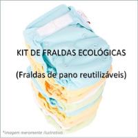 Kit Fraldas Ecológicas De Pano Reutilizáveis Nós E O Davi comprar usado  Brasil 