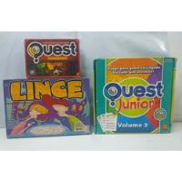 3 Jogos Tabuleiro Quest, Lince E Quest Júnior Vol 2, usado comprar usado  Brasil 