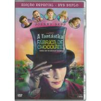 Dvd Duplo A  Fantástica Fábrica De Chocolate Com Johnny Depp comprar usado  Brasil 