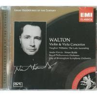 Cd Walton Violin & Viola Concerto André Previn Simon Rattle  comprar usado  Brasil 