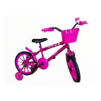 Bicicleta Infantil Aro 16 Menina Com Rodinhas Lateral, Cesta, usado comprar usado  Brasil 