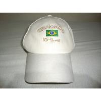 Boné Branco Bordado Com Bandeira Do Brasil - Gramado/rs comprar usado  Brasil 