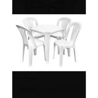 Jogos De Meses Com 4 Cadeiras De Plástico. comprar usado  Brasil 
