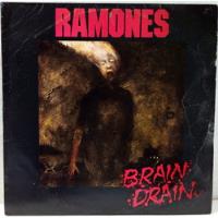 Ramones Brain Drain Lp C/encarte Capa Revitalizada Leia , usado comprar usado  Brasil 