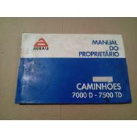 Manual Proprietário Caminhões Agrale 7000 D 7500 Td 1994 94 comprar usado  Brasil 