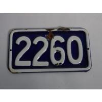 Antiga Placa Residencial Ágata Auto Relevo - Número 2260, usado comprar usado  Brasil 