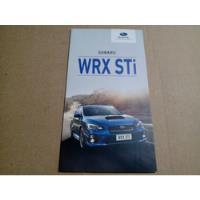Folder Catálogo Subaru Wrx Sti Original Época Com 6 Páginas  comprar usado  Brasil 