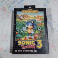 Jogo Mega Drive Sonic 3 Com Capa comprar usado  Brasil 
