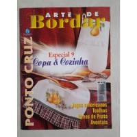 Revista Arte Bordar 9 Ponto Cruz Toalhas Panos Aventais 355o comprar usado  Brasil 