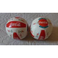 Conj 02 Pçs - Mini Bolas - Coca Cola - Volei - Atlanta 1996 comprar usado  Brasil 