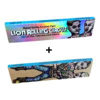 Usado, Kit 2 Sedas Lion Rolling Circus Ultra Thin E Brown King Size comprar usado  Brasil 