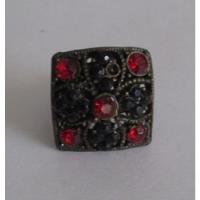 1476 - Anel Em Metal Cor De Cobre Com Pedras Vermelhas E Pre comprar usado  Brasil 