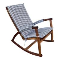 Cadeira De Balanço Madeira Nobre Ripada Belo Design, usado comprar usado  Brasil 