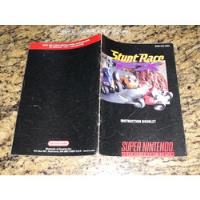 Manual Original Stunt Race Fx Snes  comprar usado  Brasil 