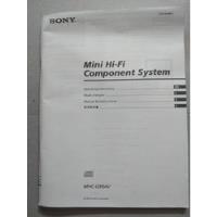 Manual Mini Hi-fi Component System Sony Mhc-g99av comprar usado  Brasil 