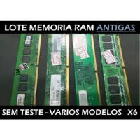Defeito - Lote De Memoria Ram Usadas Antigas - Diversas - X6 comprar usado  Brasil 