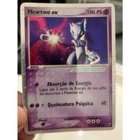 Pokemon Card Mewtwo Ex 101/109 - Brilhante Cromado - Raro comprar usado  Brasil 