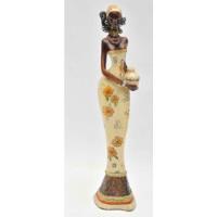 Estatueta Em Resina Representando Mulher Com Vaso, usado comprar usado  Brasil 