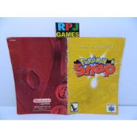 So O Manual Original Do Pókemon Snap Do Nintendo 64 N64 comprar usado  Brasil 