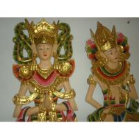 Estatua Rama Sita Casal Indiano De Madeira 98 Cm comprar usado  Brasil 