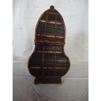 Caixa Chinesa Tipo Potiche De Bambú, usado comprar usado  Brasil 