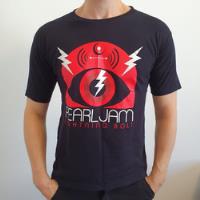 Camiseta Blusa Pearl Jam Lightning Bolt Malha Preta - Pp comprar usado  Brasil 