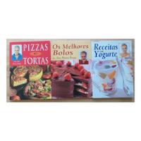 Livro Kit (3), Livros De Receitas, Ana Maria Braga, 1. Pizzas E Tortas, 2. Os Melhores Bolos, 3. Receitas Com Yogurtes comprar usado  Brasil 