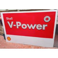 Placa Shell V Power Posto De Gasolina De Alumínio Vermelha , usado comprar usado  Brasil 