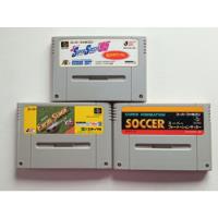 Lote 3 Jogos Originais Futebol Super Famicom Japonês  comprar usado  Brasil 