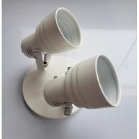 Luminária Spot Duplo Branco + 2 Lâmpadas  comprar usado  Brasil 