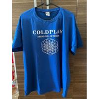 Camiseta Coldplay 100% Algodão Azul Royal Unissex Usada, usado comprar usado  Brasil 