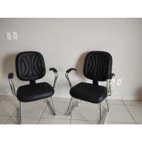 Cadeira Escritório Courino Preto comprar usado  Brasil 