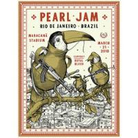 Posters Oficiais Pearl Jam E Eddie Vedder Rio São Paulo Arg comprar usado  Brasil 